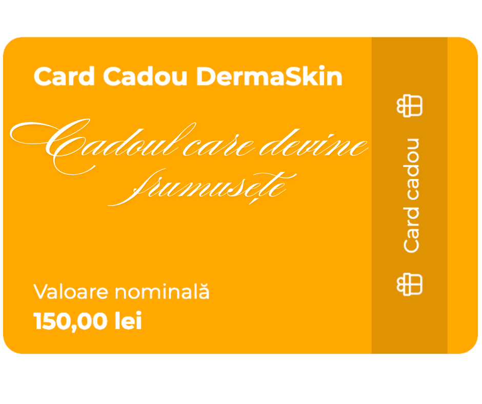 Card cadou DermaSkin folosibil pe tratamente față & corp și produse profesionale
